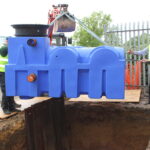 Tank Install3 rainwater harvesting tank